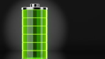 Symbolbild Batterie zeigt den SoH-Zustand als Indikator für E-Auto-Gesundheit