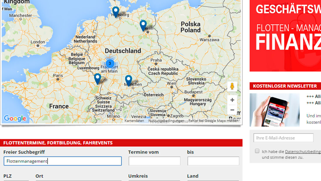 Termintool Kalender firmenauto.de