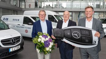Transporter für Gebäudetechnik: Rund 480 Mercedes-Benz Vans für ROM Technik

null