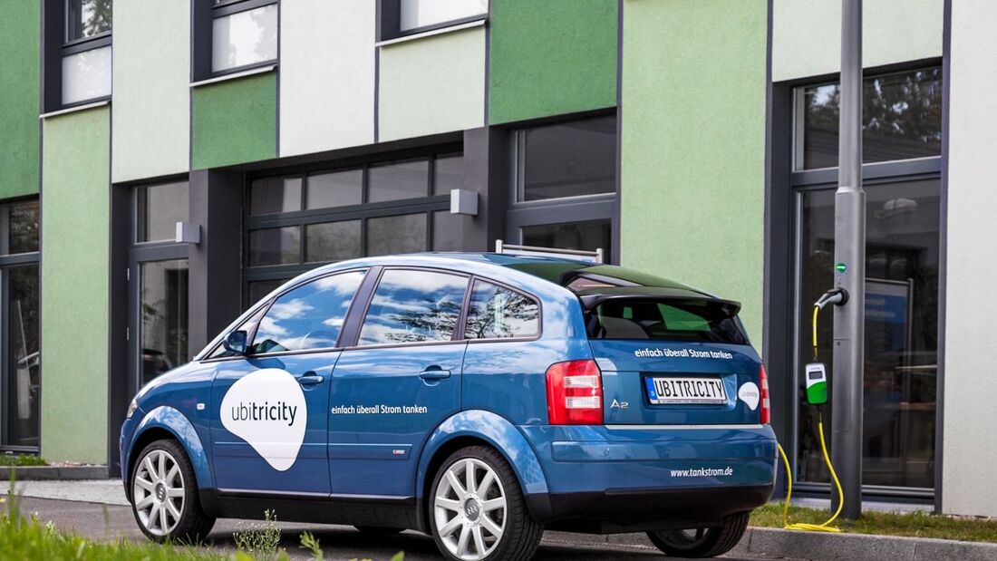 Ubitricity, Elektroauto, aufladen, Laterne