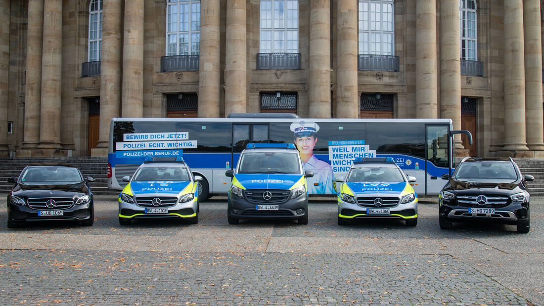 Über 1.400 neue Mercedes-Benz Fahrzeuge für baden-württembergische Polizei

