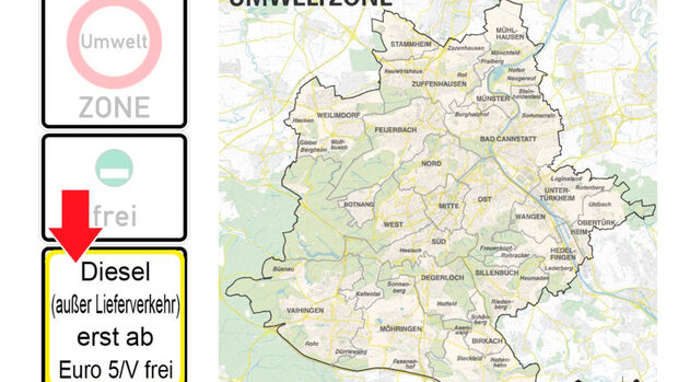 Umweltzone, Euro 5, Diesel, Stuttgart, Fahrverbot