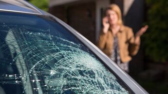 Unfall Glas