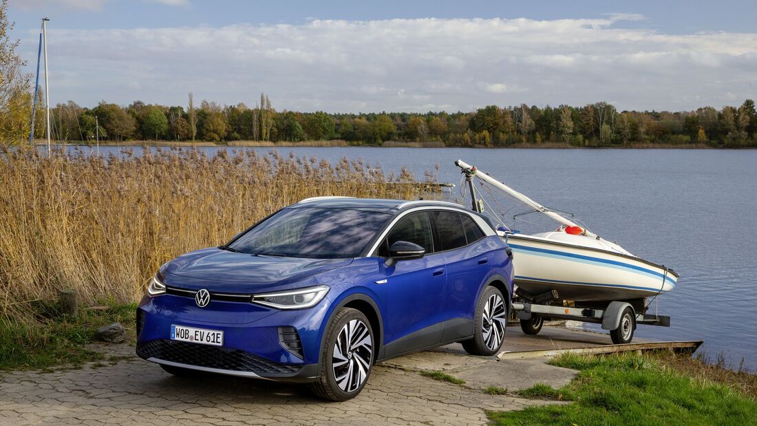 VW ID.4 2021, E-Auto, Anhänger