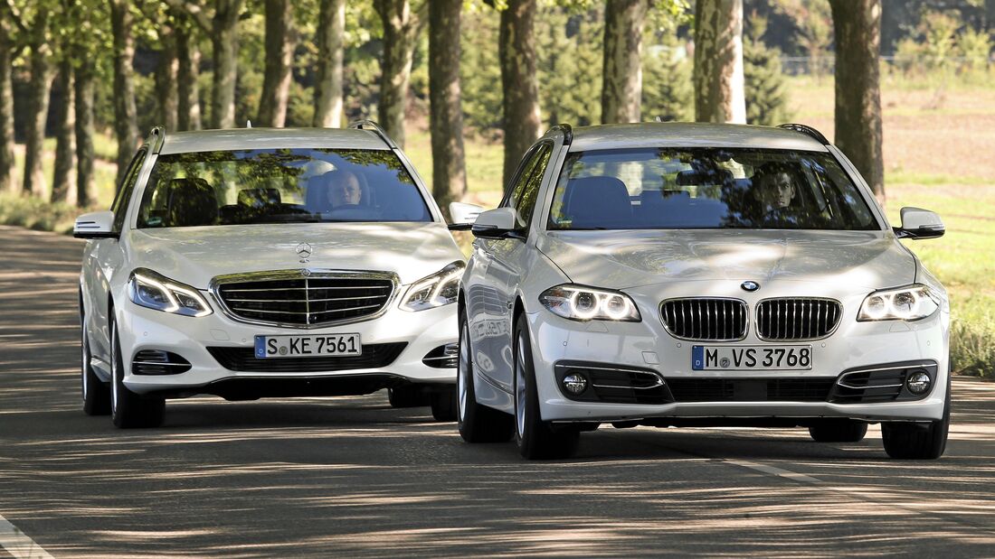 Vergleichstest BMW 520d, Mercedes E-Klasse
