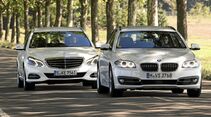 Vergleichstest BMW 520d, Mercedes E-Klasse