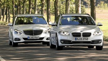 Vergleichstest BMW 520d, Mercedes E-Klasse