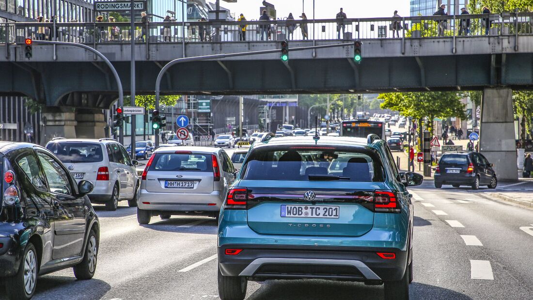 Verkehrsstau Stadtautobahn Wilmersdorf Berlin Deutschland Verkehrsstau Stadtautobahn Wilmersdorf