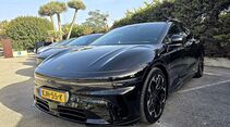 Zeekr 7GT vor der Testfahrt in den Bergen rund um Marbella in Spanien.
