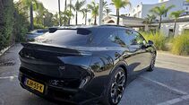 Zeekr 7GT vor der Testfahrt in den Bergen rund um Marbella in Spanien.