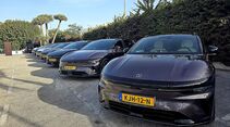 Zeekr 7GT vor der Testfahrt in den Bergen rund um Marbella in Spanien.