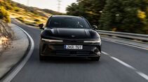 Zeekr 7GT vor der Testfahrt in den Bergen rund um Marbella in Spanien.
