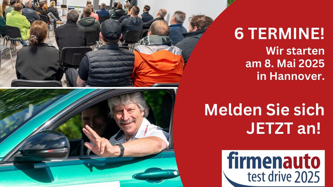 firmenauto test drive Kollage 2025