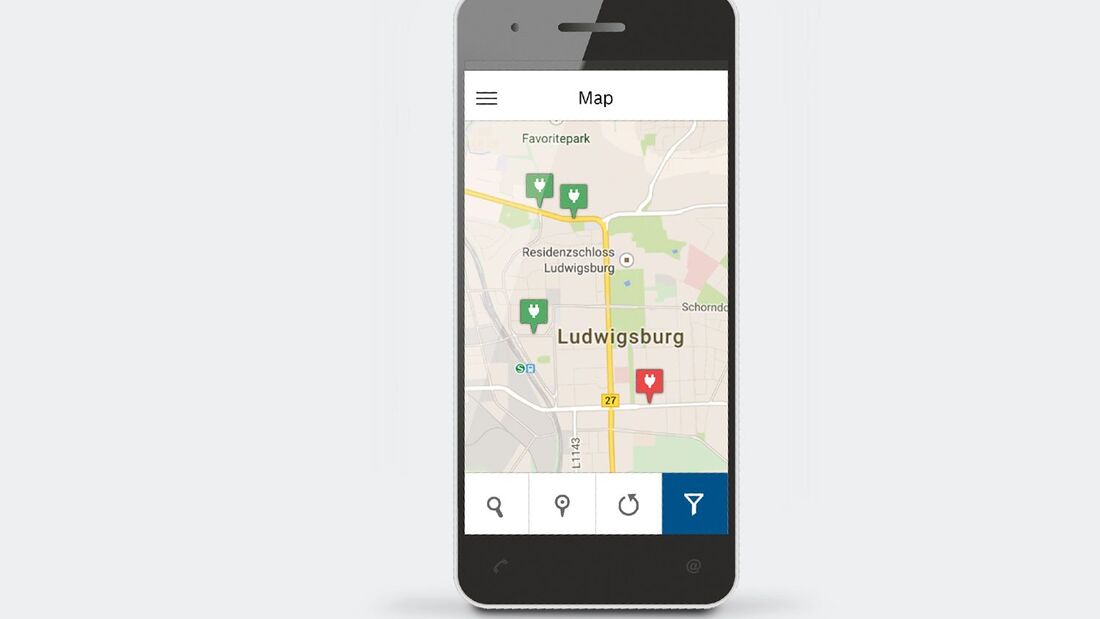 Übers Smartphone Ladestationen finden