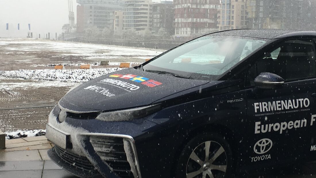 Wintereinbruch auf der Fahrt nach Hamburg