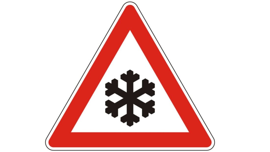 Schneeflocken-Schild gilt auch ohne Schnee