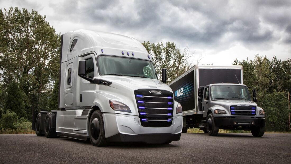 Zwei neue E-Lkw für den US-Langstreckenverkehr