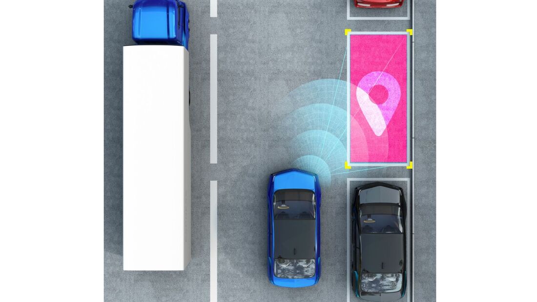 App findet freie Parkplätze