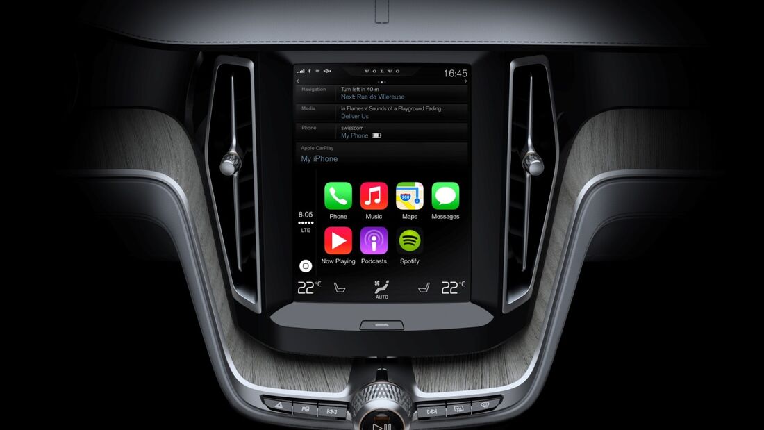 Apple Carplay bei Mercedes, Volvo und Ferrari