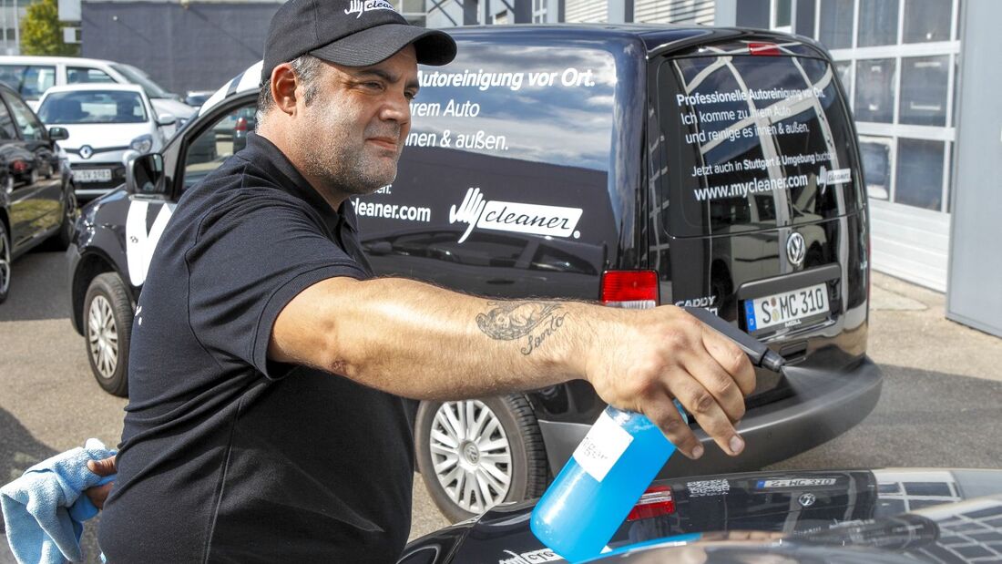 Mycleaner putzt die Flotte vor Ort
