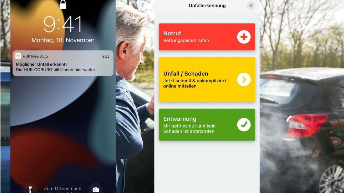 Unfallmeldung per App