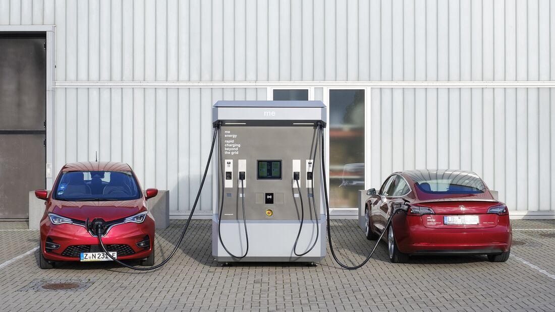 me energy Ladestation ohne Stromnetz